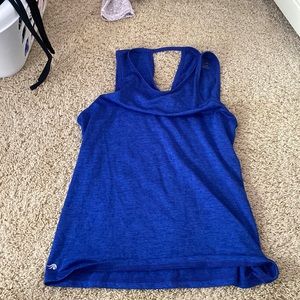 dark blue workout tank